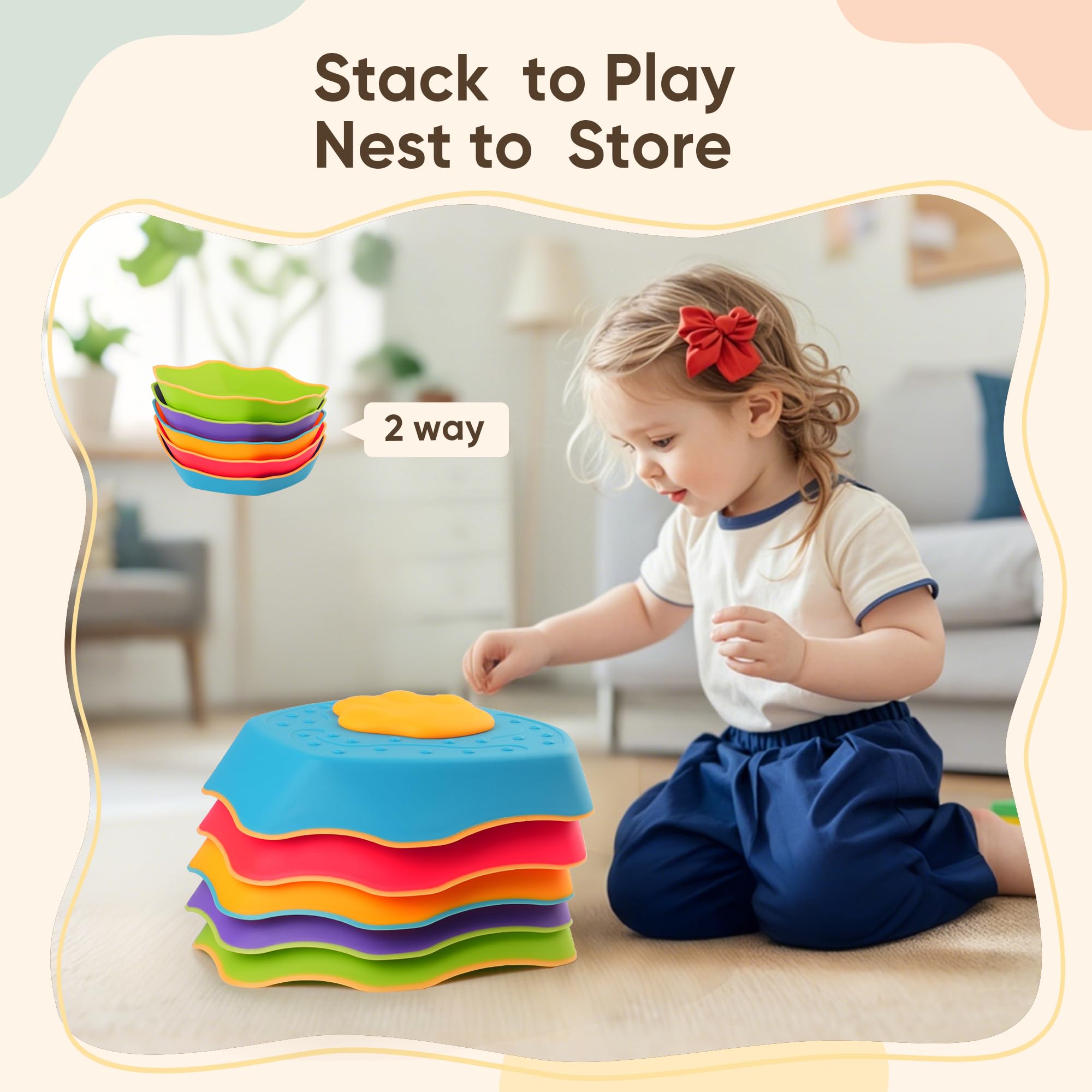 G-WING sensory stepping stones encourage active play without screens.
