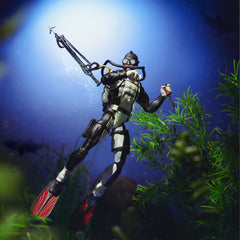 G.I. Joe Edward Torpedo Leialoha scuba gear with air tank highlights underwater mission appeal.