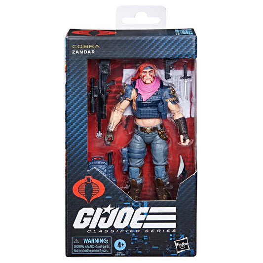 G.I. Joe Classified Zandar front view with premium detailing