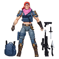 G.I. Joe Classified Zandar in window packaging for display