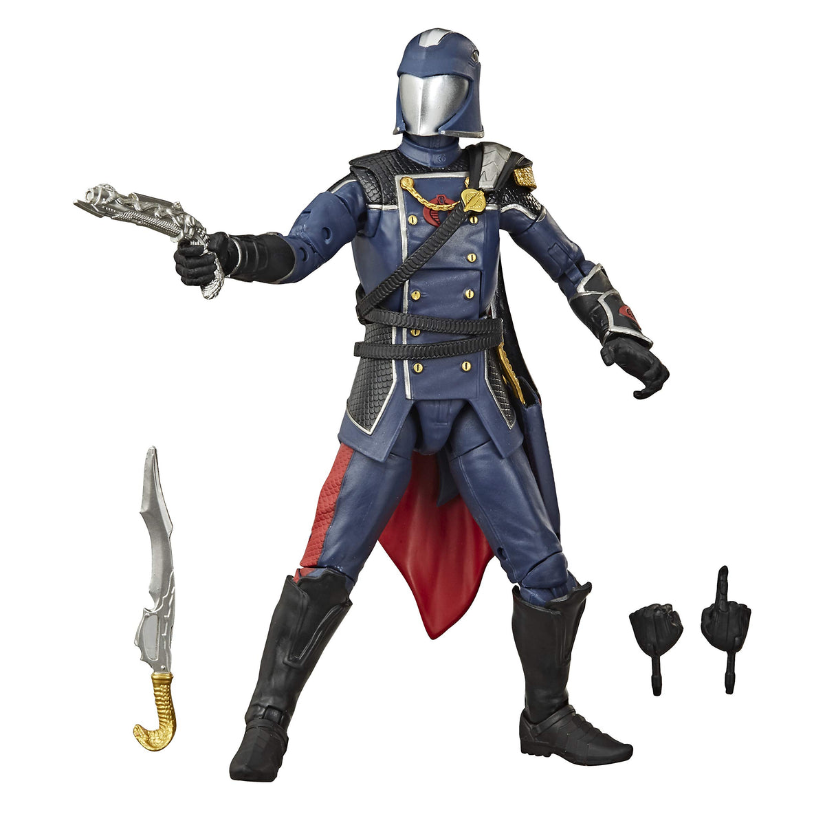 G.I. Joe Cobra Commander figure in pose-ready stance for display and play.