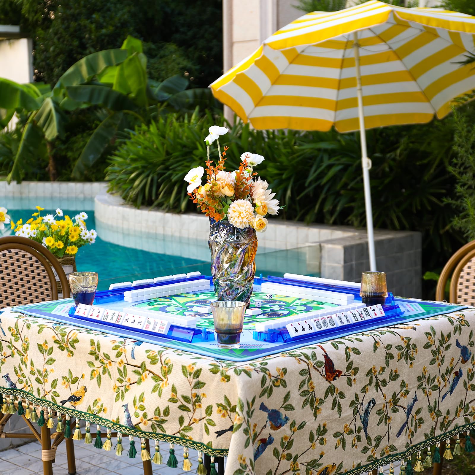g00d4u learning mahjong mat shows clear rules for beginners