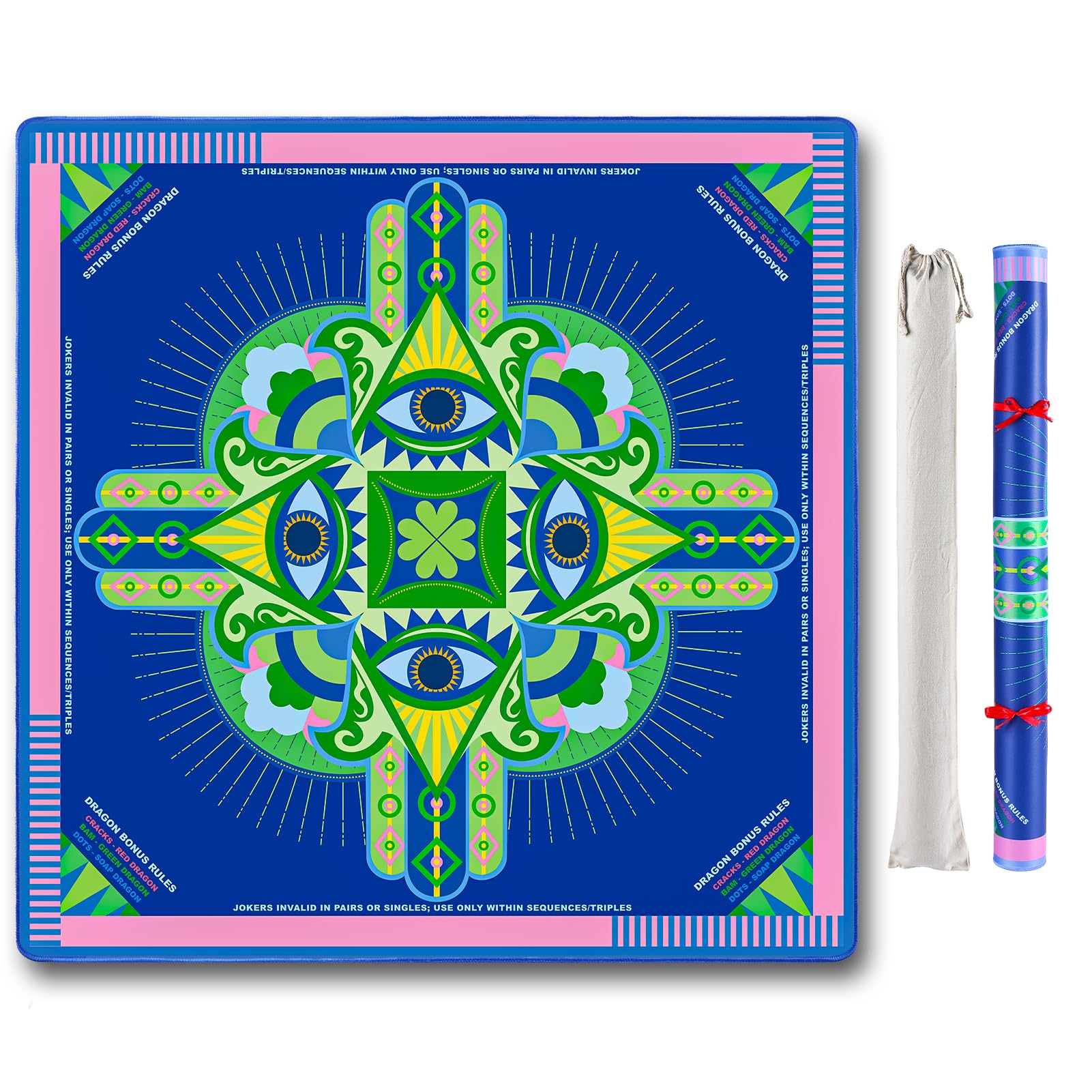 g00d4u Mahjong mat rolled for crease-free premium storage and easy gifting