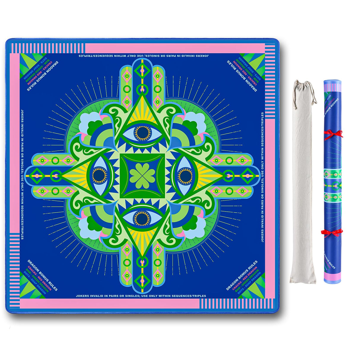 g00d4u Mahjong mat rolled for crease-free premium storage and easy gifting