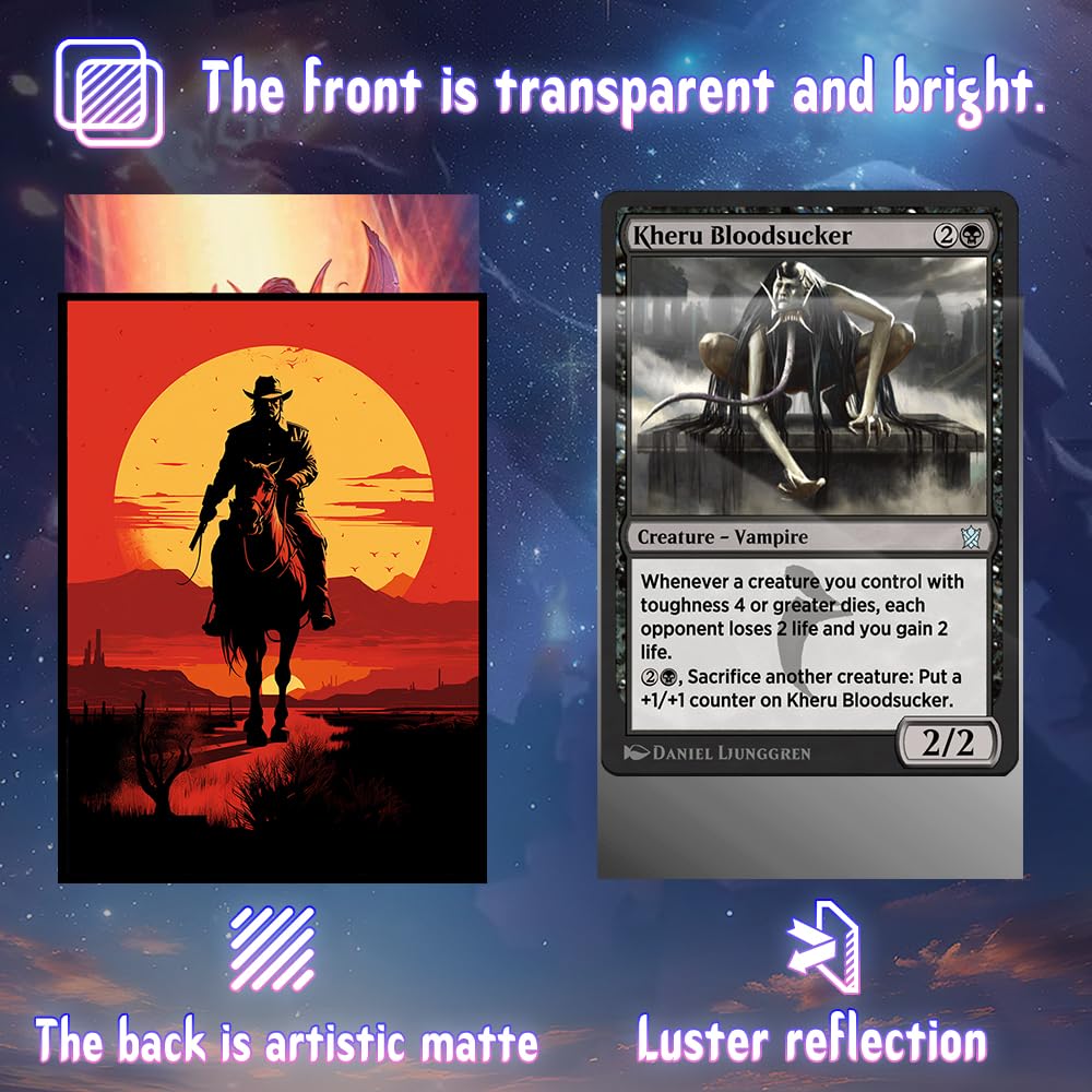 G00D4U MTG sleeves standard size fit for most MTG decks for reliable protection.