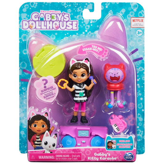 Gabby's Dollhouse Gabby Girl and DJ Catnip figures ready for storytelling.