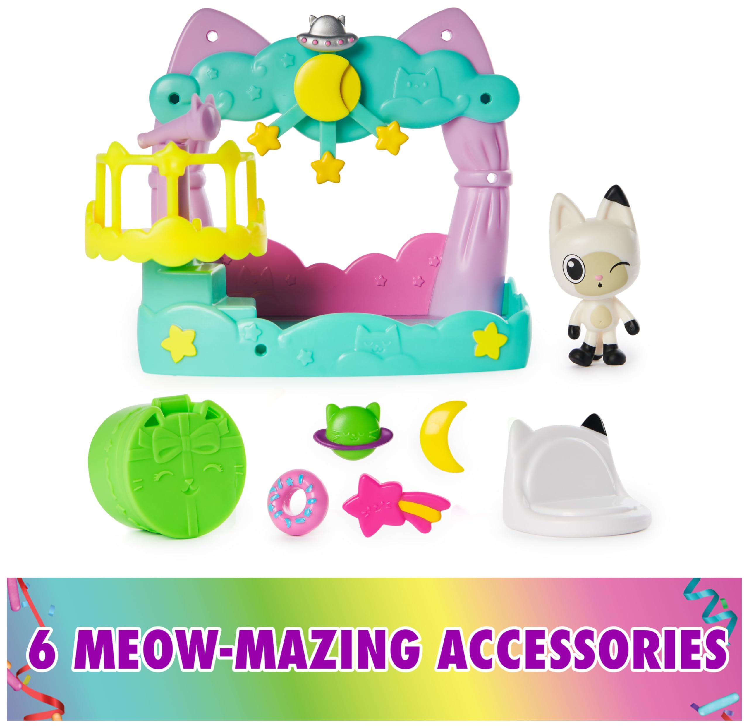 Gabby's Dollhouse Pandy Paws cozy couch for mini rooms and seating