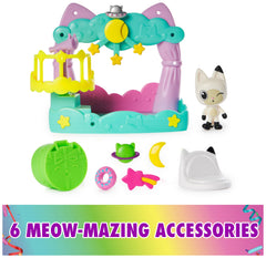 Gabby's Dollhouse Pandy Paws cozy couch for mini rooms and seating