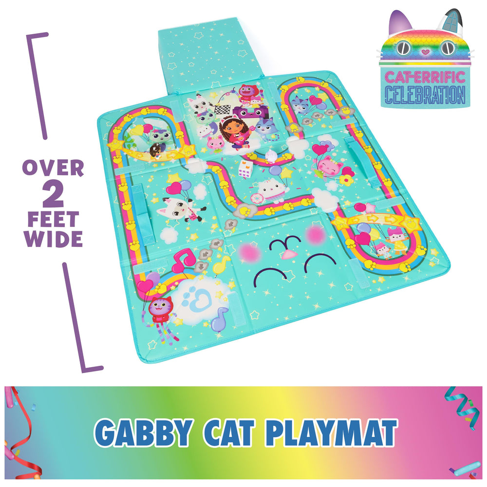 Gabby's Dollhouse playmat doubles as a storage box for tidy toy cleanup