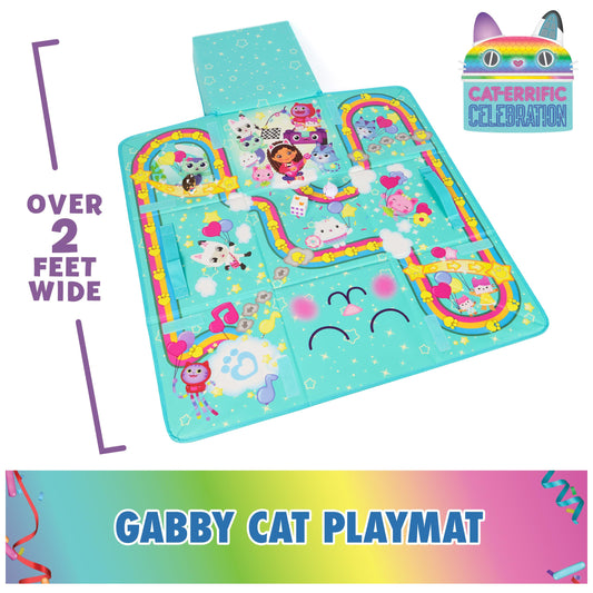 Gabby's Dollhouse playmat doubles as a storage box for tidy toy cleanup