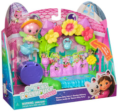 Gabby's Dollhouse Queen Kitty Fairy figure joins balcony adventures for pretend play.