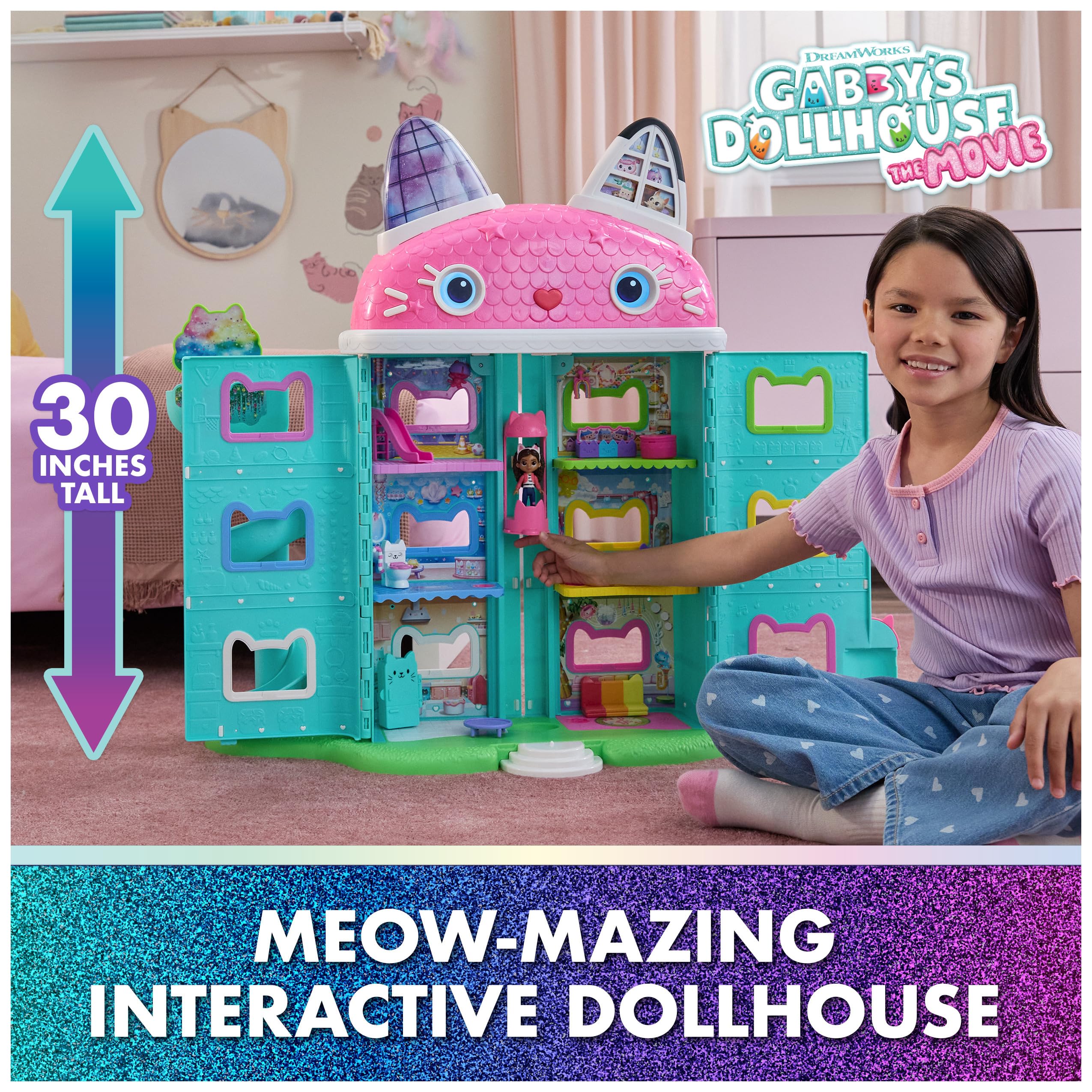 Gabby’s Dollhouse seven-room setup sparks creative storytelling and role-play