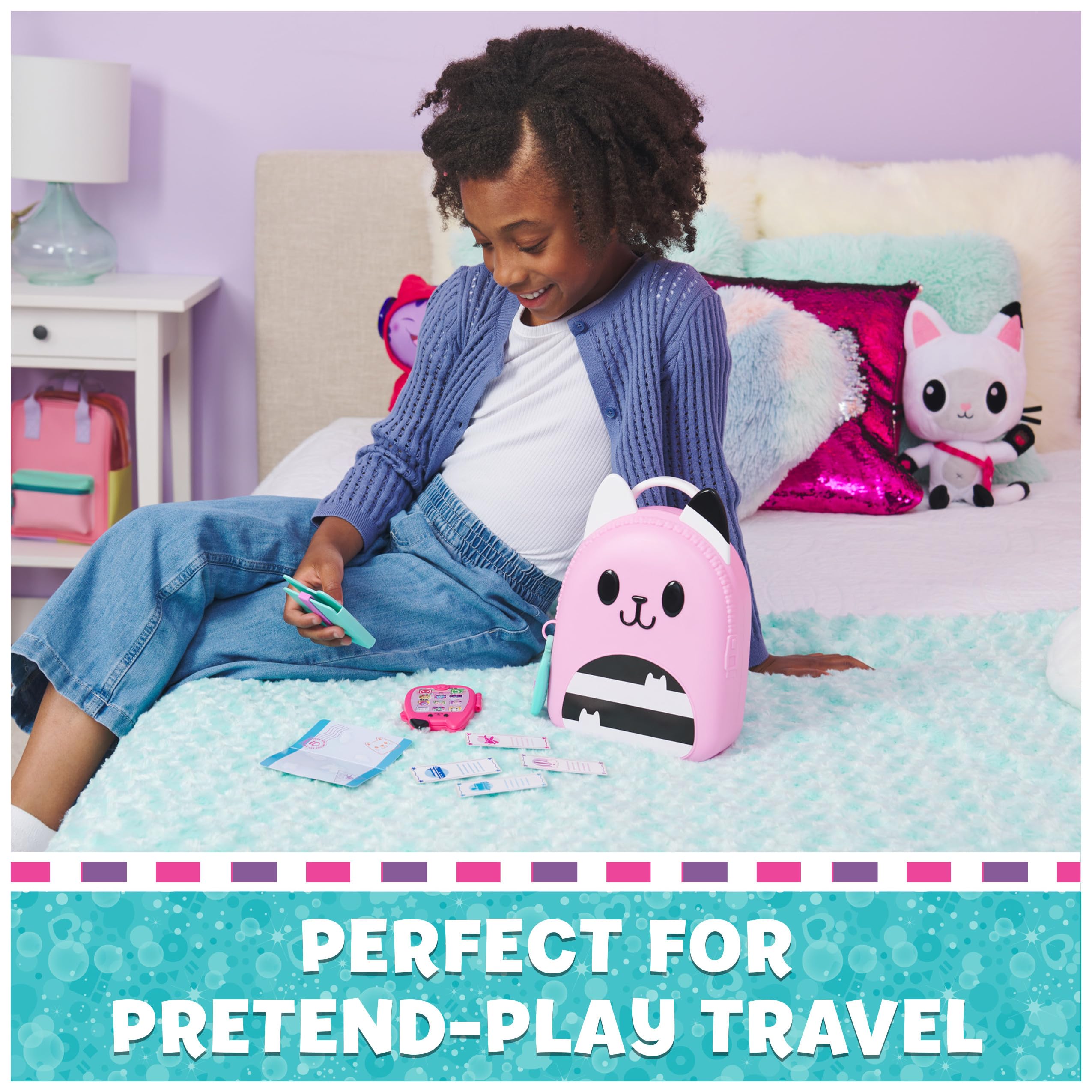 Gabby Dollhouse travel set ID card adds authentic role-play detail
