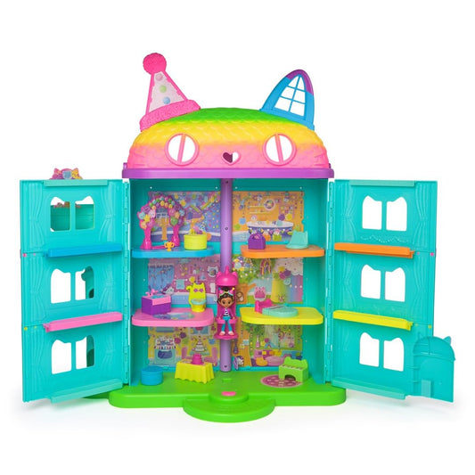 Gabby’s Dollhouse Cat-A-Vator access showing six rooms for creative exploration