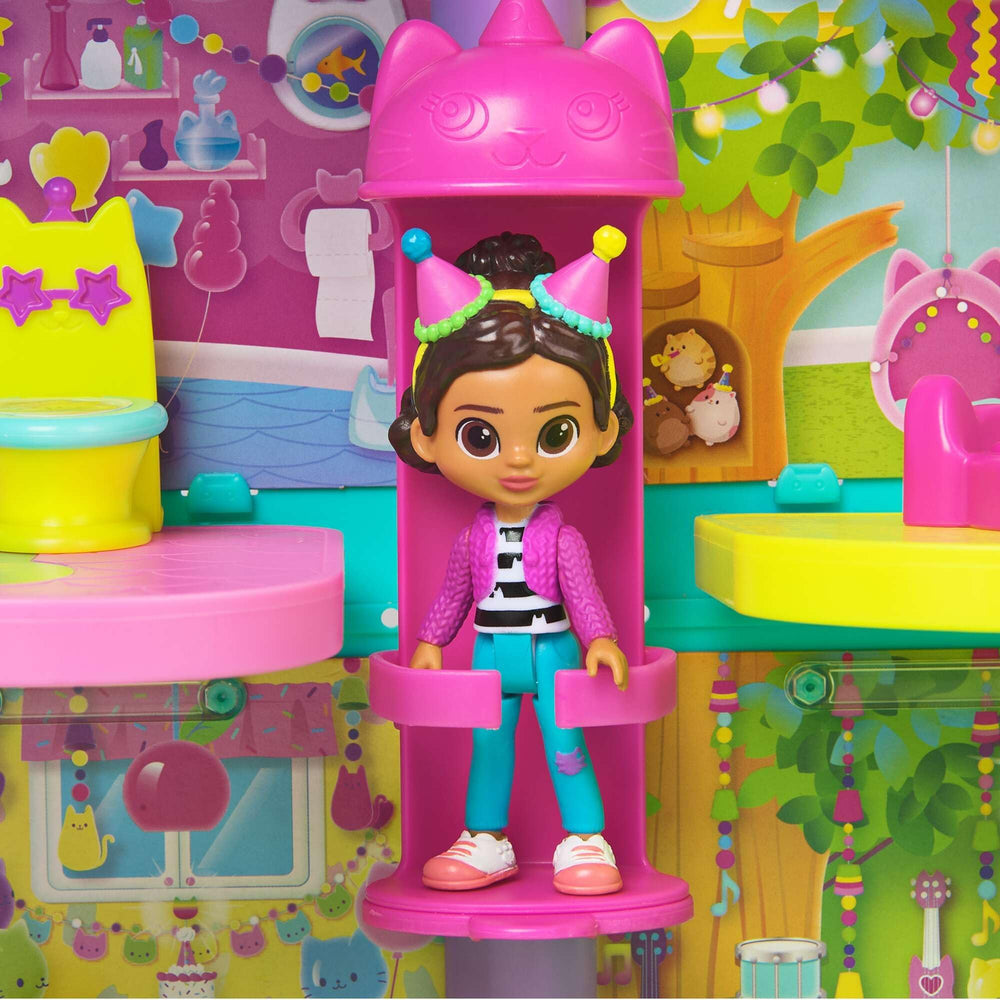 Gabby’s Dollhouse Piano/DJ Table included for music and dancing pretend play