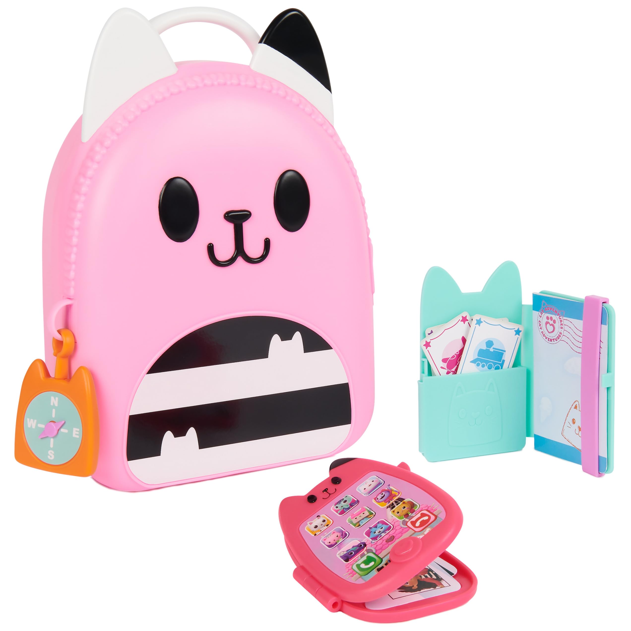 Gabby Dollhouse travel set kitty container for organized on-the-go pretend play