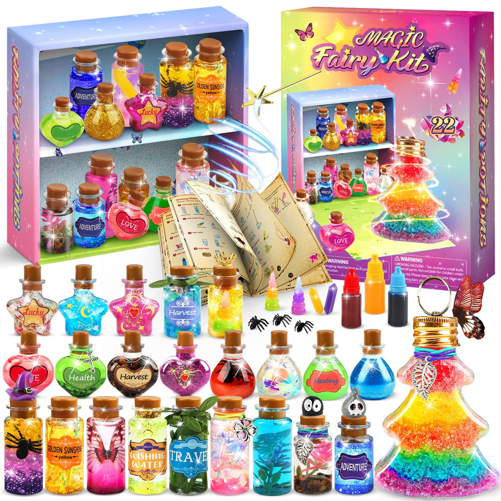 Gadetouq Potion Magic Kit Christmas tree bottle for festive crafts and color mixing