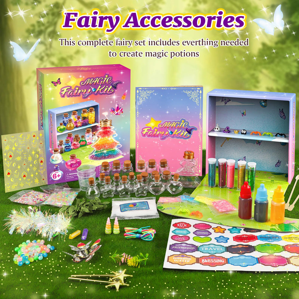 Gadetouq Potion Magic Kit crown ornaments spark creative fairy party decor