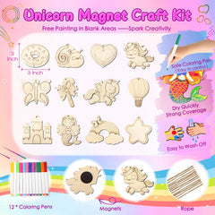 Gadetouq wooden pieces ready for decorating, boosting creativity and fine motor skills