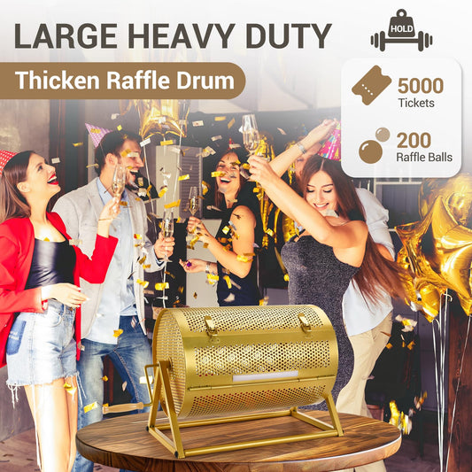 GADFISH raffle drum door design for secure ticket handling