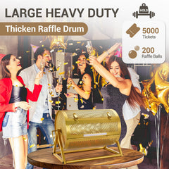 GADFISH raffle drum door design for secure ticket handling