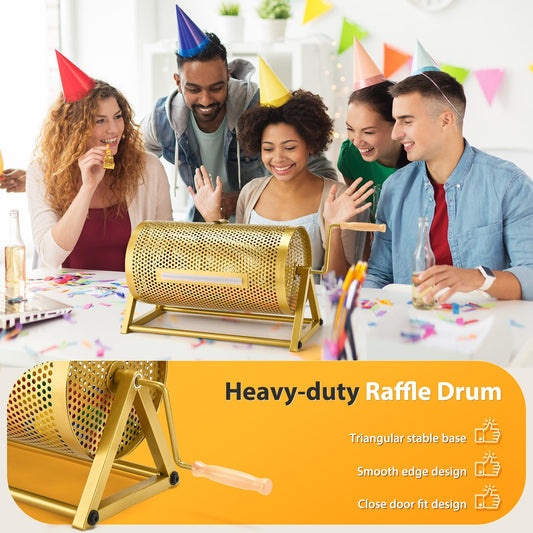 GADFISH raffle drum silicone seal at entrance prevents ticket loss during rotation