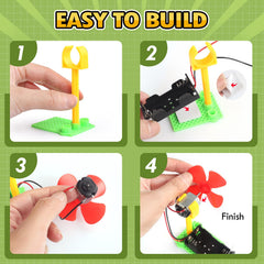 GadgetGlee battery holder and green base enable quick, mess-free assembly