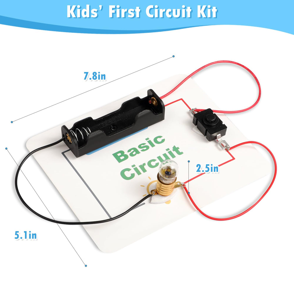 GadgetGlee circuit card set packaging shows bright colors and clear assembly steps
