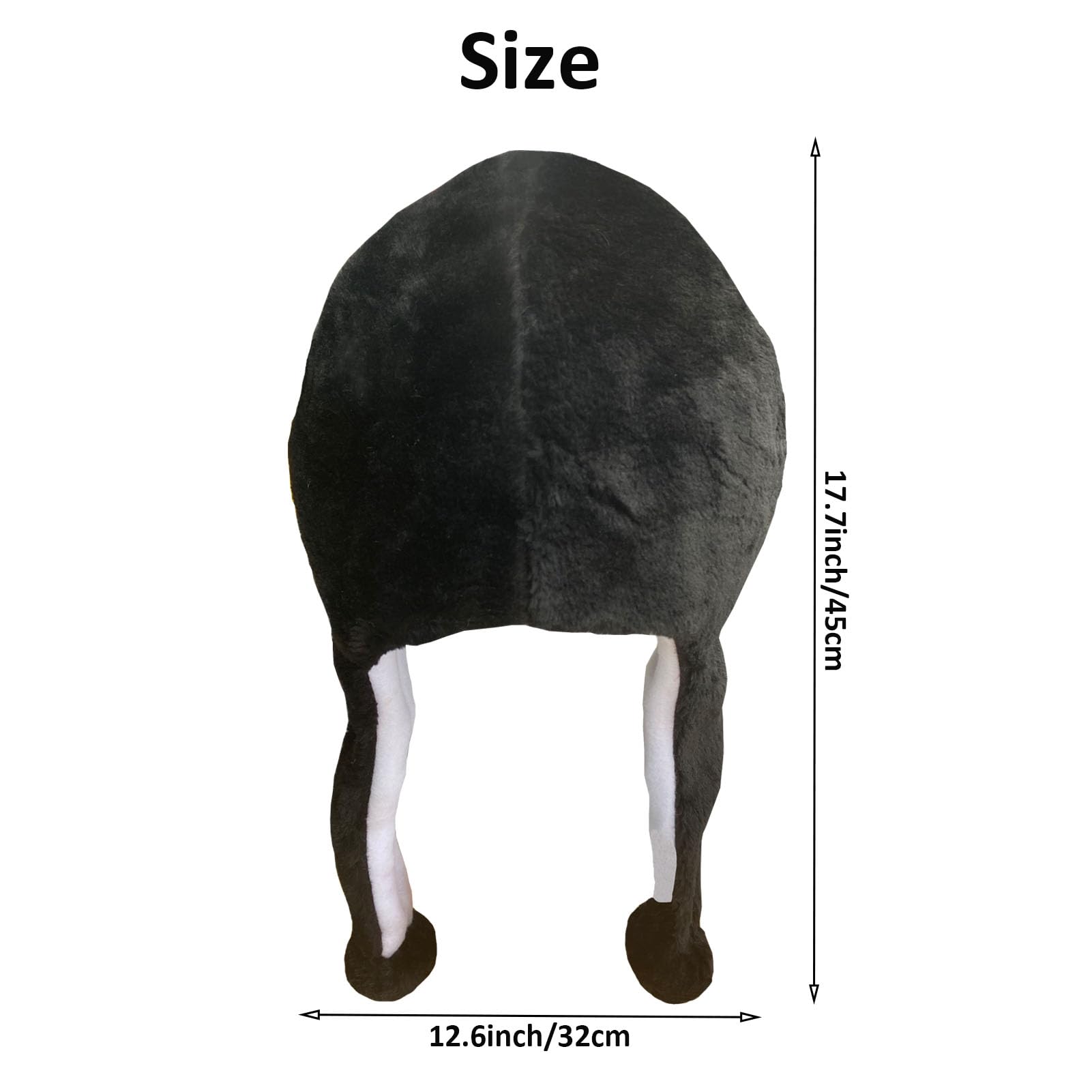 GADMEXILY penguin plush hat with buckle strap ensures secure wear outdoors.