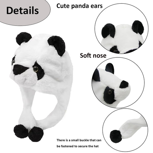 GADMEXILY Panda Hat side view for stylish everyday warmth.