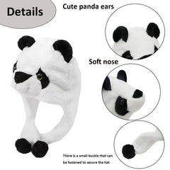 GADMEXILY Panda Hat side view for stylish everyday warmth.