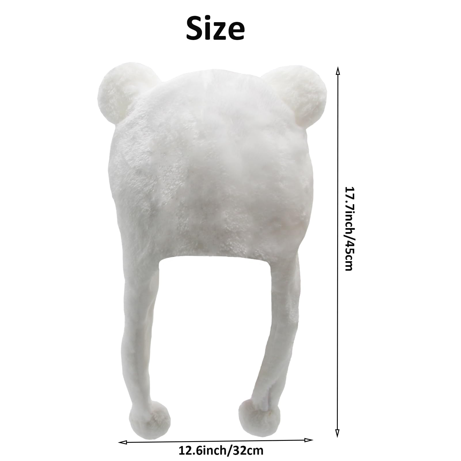 GADMEXILY white bear hat at a winter gathering