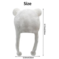 GADMEXILY white bear hat at a winter gathering