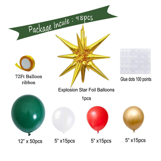 GaesQae gold starburst balloon adds premium sparkle to holiday decor