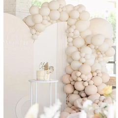 GaesQae ivory white balloons 18-inch dramatic statement pieces