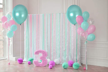 GaesQae teal balloons wedding decor, adds elegant pops of color to ceremonies.