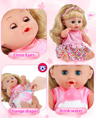 GAGAKU baby doll stroller with included doll supports nurturing role-play at home.