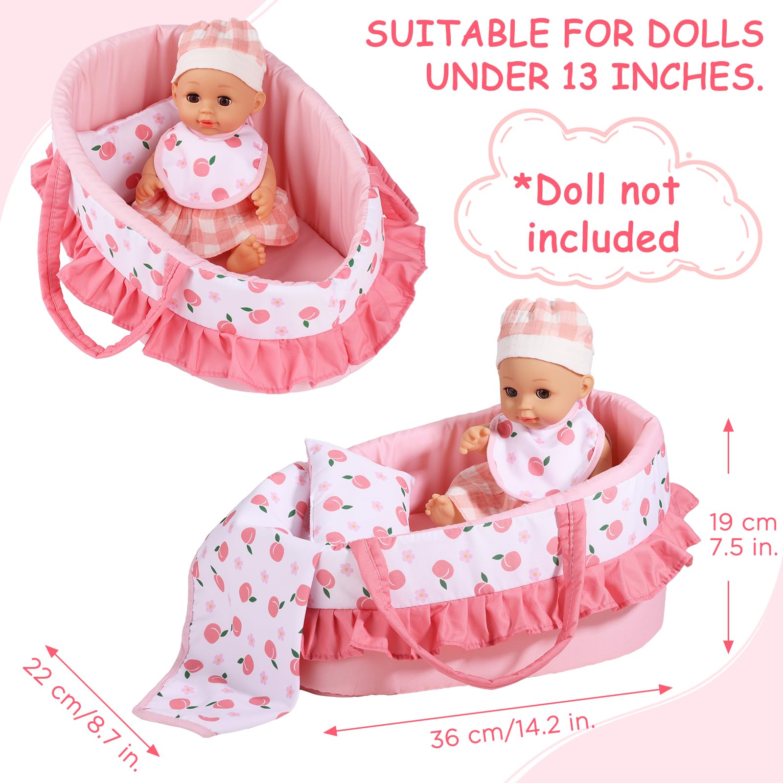 GAGAKU bassinet handle for easy carrying during pretend play