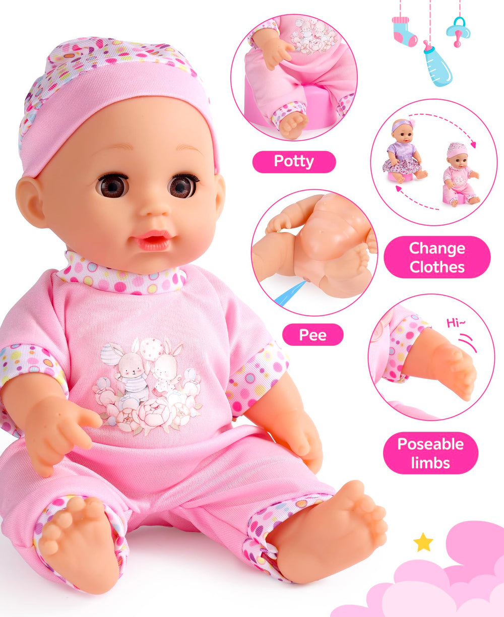 GAGAKU doll bottle feeding function invites realistic feeding and caring moments