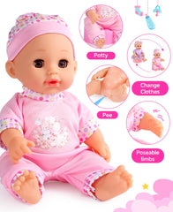 GAGAKU doll bottle feeding function invites realistic feeding and caring moments