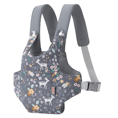 GAGAKU doll carrier in gray deer design with soft cotton fabric for safe play