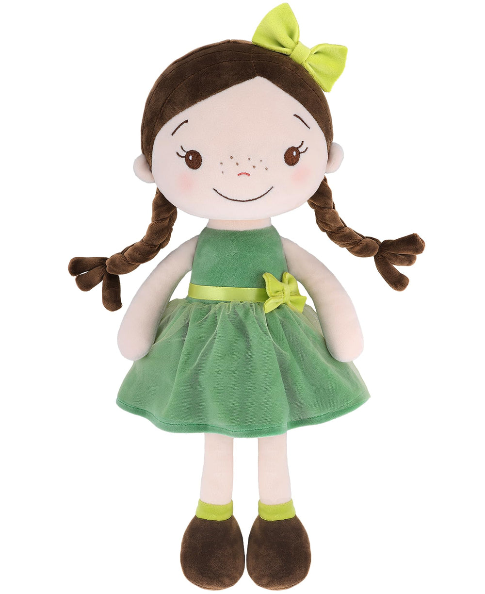 GAGAKU forest girl doll front view shows a cuddly first toy for toddlers.
