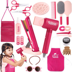 GAGAKU realistic hair dryer for kids boosts pretend salon play