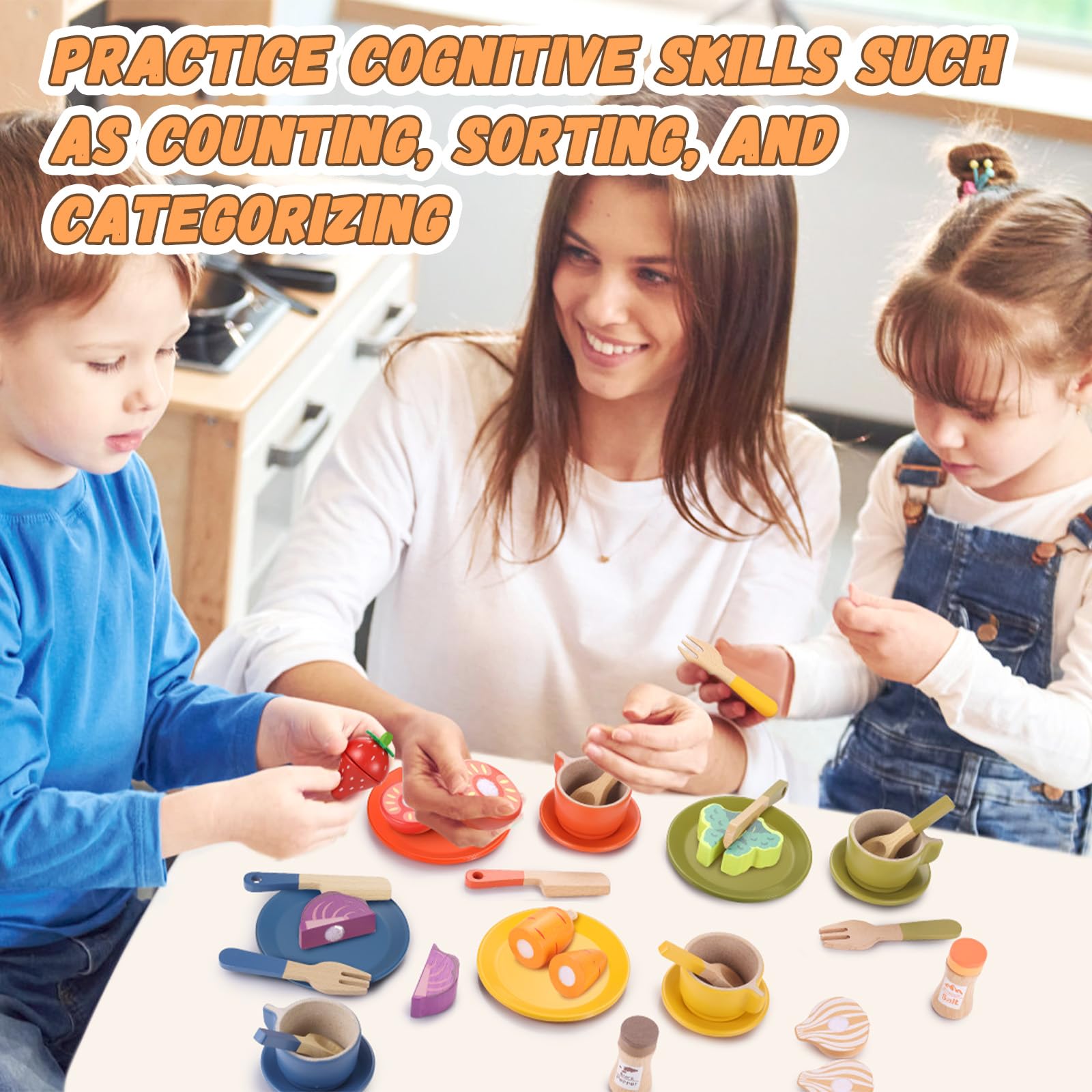 GAGAKU safe material wood toys resist wear during play.