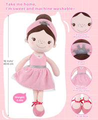 GAGAKU soft baby doll ballet girl fabric detail showcases gentle-on-skin material.