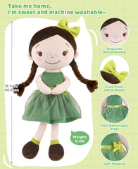 GAGAKU soft baby doll fabric close-up highlights ultra-soft material and padding.