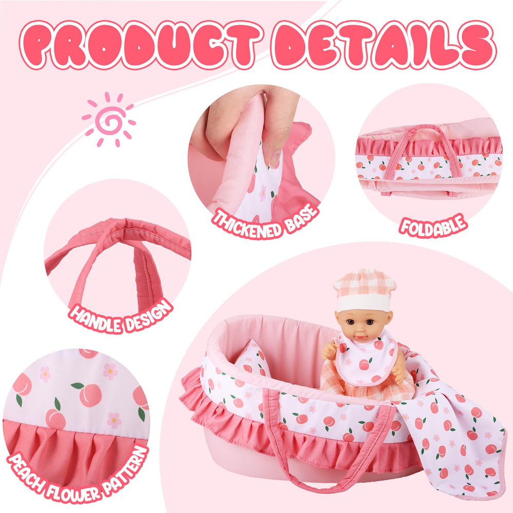 GAGAKU soft padded mattress adds cozy doll comfort