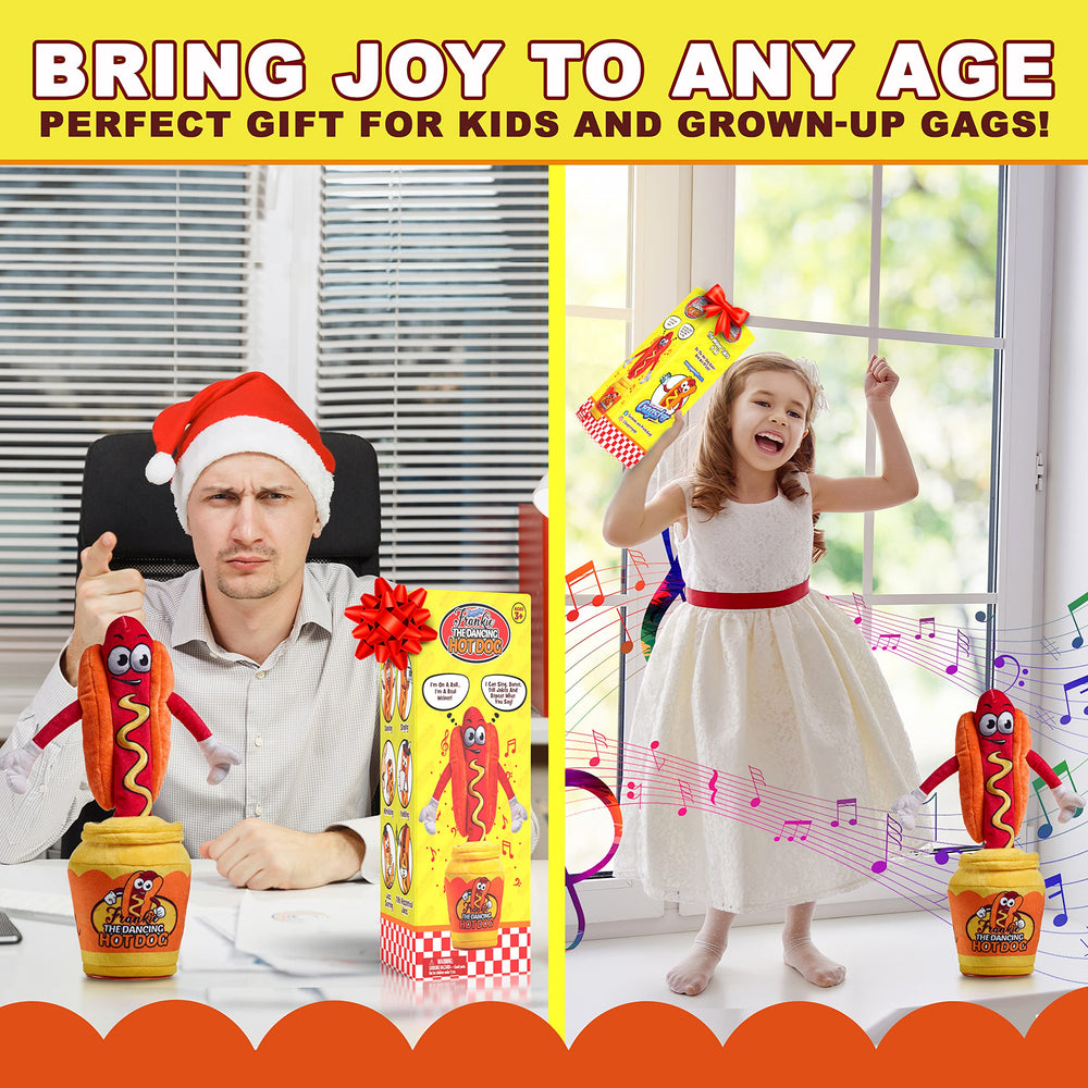 Gagster Dancing Hot Dog as a playful party centerpiece and fun.
