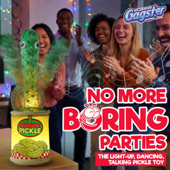 Gagster Dancing Pickle packaging is gift-ready for celebrations.