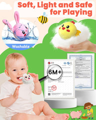 Gagule Farm Barn Chicken plush with crinkle fabric for hands-on play.